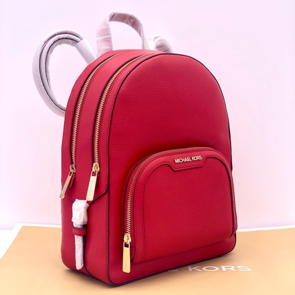Michael Kors Jaycee Medium Backpack Bright Red